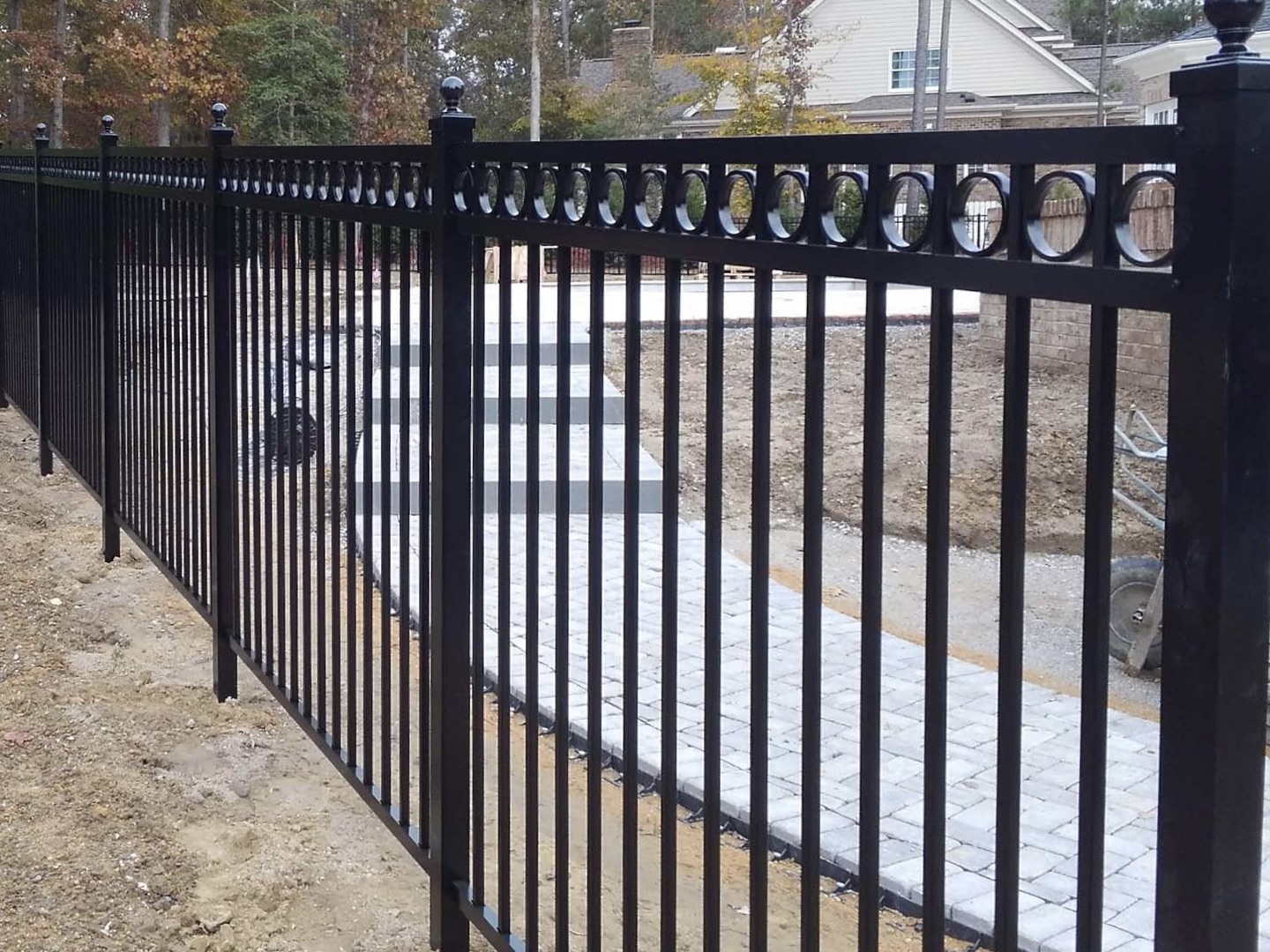 Photo of an ornamental steel fence from a Fencing contractor in Virginia