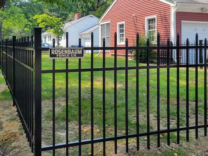 Photo of an ornamental iron fence from a Hampton VA fence company