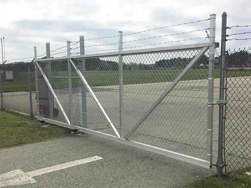 Commercial Chain Link Airport Fencing in Hampton Virginia
