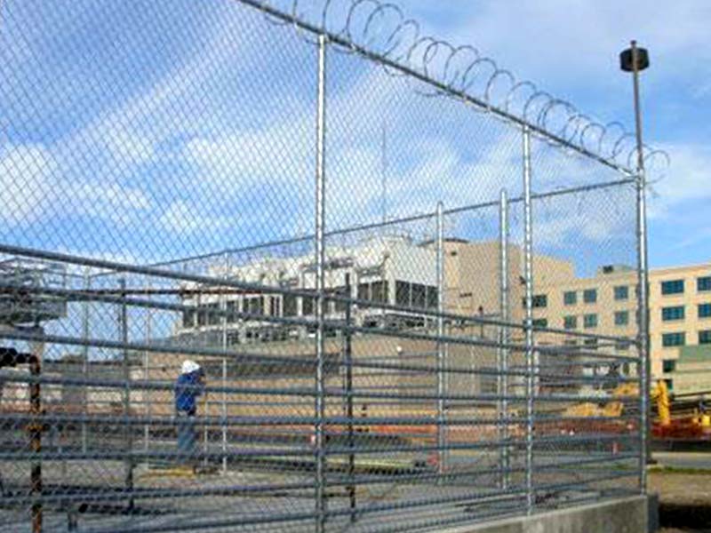 Commercial Chain Link Security Fencing in Hampton Virginia