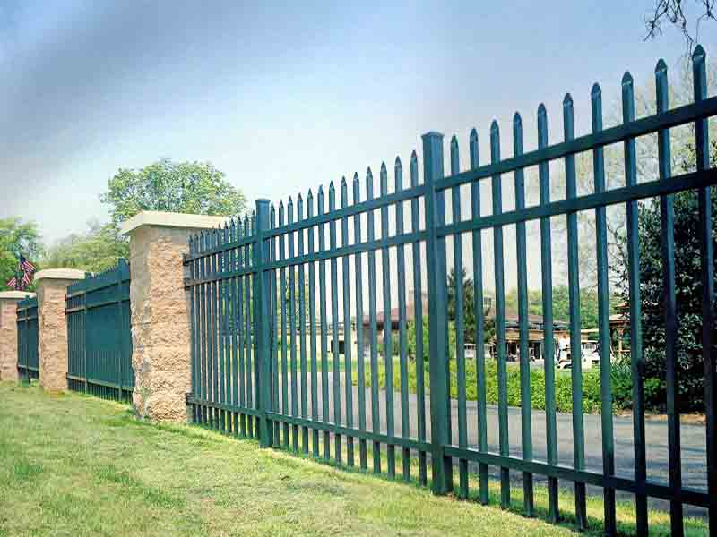 Commercial Ornamental Steel Perimeter Fencing in Hampton Virginia