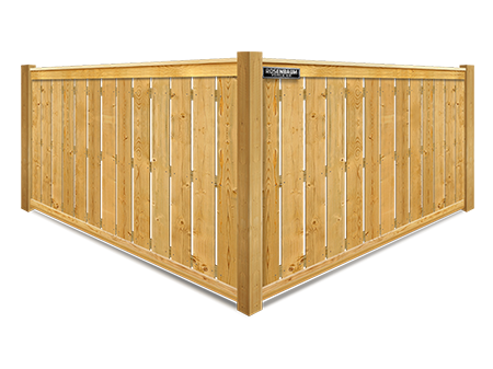 Norfolk VA cap and trim style wood fence