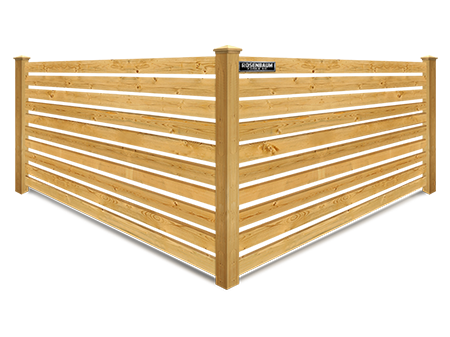 Norfolk VA horizontal style wood fence