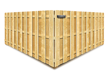 Norfolk VA Shadowbox style wood fence