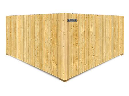 Norfolk VA stockade style wood fence